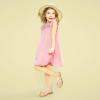 imagePANDANINJIA Gina Girls Sandals Open Toe Summer Flats Dress Sandals Shoes ToddlerLittle KidBig KidGold Glitter