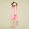 imagePANDANINJIA Gina Girls Sandals Open Toe Summer Flats Dress Sandals Shoes ToddlerLittle KidBig KidPink Glitter