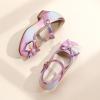 imagePANDANINJIA Girls Dress Shoes Toddler Little Big Kid Chunky Heels Wedding Party School PNEMY Flower Girl ShoesR Rainbow Glitter