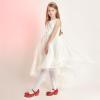 imagePANDANINJIA Girls Dress Shoes Toddler Little Big Kid Chunky Heels Wedding Party School PNEMY Flower Girl ShoesR Red Glitter