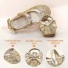 imagePANDANINJIA ToddlerLittle Kid Girls Angela Dress Mary Jane Ballet Flats Bow Flower Girl Wedding Party Ballerina Flat ShoesAg Gold Sequin