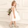imagePANDANINJIA ToddlerLittle Kid Girls Angela Dress Mary Jane Ballet Flats Bow Flower Girl Wedding Party Ballerina Flat ShoesAg Gold Sequin