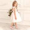 imagePANDANINJIA ToddlerLittle Kid Girls Angela Dress Mary Jane Ballet Flats Bow Flower Girl Wedding Party Ballerina Flat ShoesAg Pink Pu