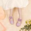 imagePANDANINJIA ToddlerLittle Kid Girls Angela Dress Mary Jane Ballet Flats Bow Flower Girl Wedding Party Ballerina Flat ShoesM Pink Glitter