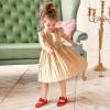 imagePANDANINJIA ToddlerLittle Kid Girls Angela Dress Mary Jane Ballet Flats Bow Flower Girl Wedding Party Ballerina Flat ShoesM Red Silk
