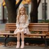 imagePANDANINJIA Girls Ankle Boots Side Zipper Toddler Little Big Kid Girls Dress BootsPinkpu