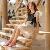 imagePANDANINJIA Girls Sandals Wedge Platform Espadrille Little Big Kid Girls Heels Open Toe Summer Dress ShoesHot Pink Nubuck