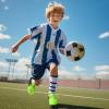 imagePANDANINJIA Girls Soccer Cleats Athletic Outdoor Boys Kids Football Cleats Little Big Kid Soccer ShoesGreenblack
