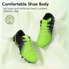 imagePANDANINJIA Girls Soccer Cleats Athletic Outdoor Boys Kids Football Cleats Little Big Kid Soccer ShoesGreenblack