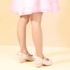 imagePANDANINJIA Girls ToddlerLittle Kid Jada Dress Mary Jane Pumps Bow Low Heels Party Wedding Princess ShoesBeige Pu