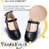 imagePANDANINJIA Girls ToddlerLittle Kid Jada Dress Mary Jane Pumps Bow Low Heels Party Wedding Princess ShoesBlue Sequin