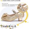 imagePANDANINJIA Girls ToddlerLittle Kid Jada Dress Mary Jane Pumps Bow Low Heels Party Wedding Princess ShoesLisa Gold Sequin