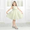 imagePANDANINJIA Girls ToddlerLittle Kid Jada Dress Mary Jane Pumps Bow Low Heels Party Wedding Princess ShoesLisa Silver Sequin