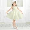 imagePANDANINJIA Girls ToddlerLittle Kid Jada Dress Mary Jane Pumps Bow Low Heels Party Wedding Princess ShoesLisa White Pu