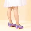 imagePANDANINJIA Girls ToddlerLittle Kid Jada Dress Mary Jane Pumps Bow Low Heels Party Wedding Princess ShoesPurple Sequin