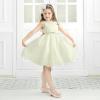 imagePANDANINJIA Girls ToddlerLittle Kid Jada Dress Mary Jane Pumps Bow Low Heels Party Wedding Princess ShoesRuby Nude Nubuck