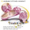 imagePANDANINJIA Girls ToddlerLittle Kid Jada Dress Mary Jane Pumps Bow Low Heels Party Wedding Princess ShoesRuby Pink Sequin