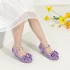 imagePANDANINJIA Girls ToddlerLittle Kid Jada Dress Mary Jane Pumps Bow Low Heels Party Wedding Princess ShoesRuby Purple Sequin