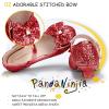 imagePANDANINJIA Girls ToddlerLittle Kid Jada Dress Mary Jane Pumps Bow Low Heels Party Wedding Princess ShoesRuby Red Sequin