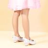 imagePANDANINJIA Girls ToddlerLittle Kid Jada Dress Mary Jane Pumps Bow Low Heels Party Wedding Princess ShoesWhite Pu