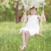 imagePANDANINJIA Mona Girls Sandals ToddlerLittle Kid Cute Open Toe Flats Dress Sandals Summer ShoesMelody Champagne