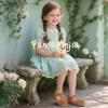 imagePANDANINJIA Toddler Girls Sandals Closed Toe TStrap Kids Dress Summer Flats Sandals Cute Bow Flower Girl ShoesBrownpu