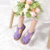 imagePANDANINJIA Toddler Girls Sandals Closed Toe TStrap Kids Dress Summer Flats Sandals Cute Bow Flower Girl ShoesPurplepu