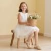 imagePANDANINJIA Toddler Girls Sandals ClosedToe TStrap Kids Flower Summer Flats Dress Sandals ShoesGold Pu