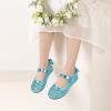 imagePANDANINJIA ToddlerLittle Kid Girls Angela Dress Mary Jane Ballet Flats Bow Flower Girl Wedding Party Ballerina Flat ShoesBluesequin