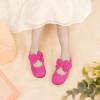 imagePANDANINJIA ToddlerLittle Kid Girls Angela Dress Mary Jane Ballet Flats Bow Flower Girl Wedding Party Ballerina Flat ShoesHotpinkesuede