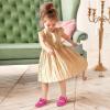 imagePANDANINJIA ToddlerLittle Kid Girls Angela Dress Mary Jane Ballet Flats Bow Flower Girl Wedding Party Ballerina Flat ShoesHotpinkesuede