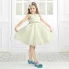 imagePANDANINJIA Girls ToddlerLittle Kid Jada Dress Mary Jane Pumps Bow Low Heels Party Wedding Princess ShoesBluesequin