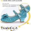 imagePANDANINJIA Girls ToddlerLittle Kid Jada Dress Mary Jane Pumps Bow Low Heels Party Wedding Princess ShoesBluesequin