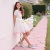 imagePANDANINJIA Girls Dress Shoes Sandals Pointed Toe Dress SandalsSilver Glitter