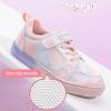 imagePANDANINJIA Girls Shoes Little Kids Toddler Sneaker with Hook and Loop Casual Party School Dream Color ShoesPink