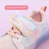 imagePANDANINJIA Girls Shoes Little Kids Toddler Sneaker with Hook and Loop Casual Party School Dream Color ShoesPink