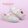 imagePANDANINJIA Girls Shoes Little Kids Toddler Sneaker with Hook and Loop Casual Party School Dream Color ShoesRainbow