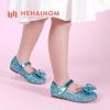 imageHehainom Toddler Girls Flats Mary Jane Flower Girl Dress Shoes School Wedding Party ShoesBlue Sequin