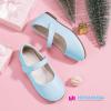 imageHehainom Toddler Girls Flats Mary Jane Flower Girl Dress Shoes School Wedding Party ShoesBluepu