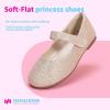 imageHehainom Toddler Girls Flats Mary Jane Flower Girl Dress Shoes School Wedding Party ShoesGold Glitter