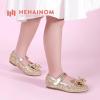 imageHehainom Toddler Girls Flats Mary Jane Flower Girl Dress Shoes School Wedding Party ShoesGold Sequin