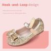 imageHehainom Toddler Girls Flats Mary Jane Flower Girl Dress Shoes School Wedding Party ShoesGold Sequin