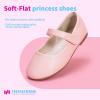 imageHehainom Toddler Girls Flats Mary Jane Flower Girl Dress Shoes School Wedding Party ShoesPink Pu