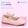 imageHehainom Toddler Girls Flats Mary Jane Flower Girl Dress Shoes School Wedding Party ShoesPink Pu
