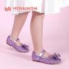 imageHehainom Toddler Girls Flats Mary Jane Flower Girl Dress Shoes School Wedding Party ShoesPurple Sequin