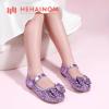 imageHehainom Toddler Girls Flats Mary Jane Flower Girl Dress Shoes School Wedding Party ShoesPurple Sequin