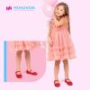 imageHehainom Toddler Girls Flats Mary Jane Flower Girl Dress Shoes School Wedding Party ShoesRed Suede