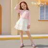 image:imagePANDANINJIA Girls Fashion Sneakers Toddler Little Kids Casual Tennis Memory Foam Shoes Lightweight LaceUp Walking Classic Retro SneakersPinkrainbow