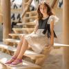 image:imagePANDANINJIA Girls Sandals Wedge Platform Espadrille Little Big Kid Girls Heels Open Toe Summer Flower Girl Dress ShoesHot Pink Nubuck