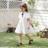 image:imagePANDANINJIA Toddler Girls Sandals Closed Toe TStrap Kids Flower Girl Dress Summer Flats Sandals Cute Bow ShoesBlackpu